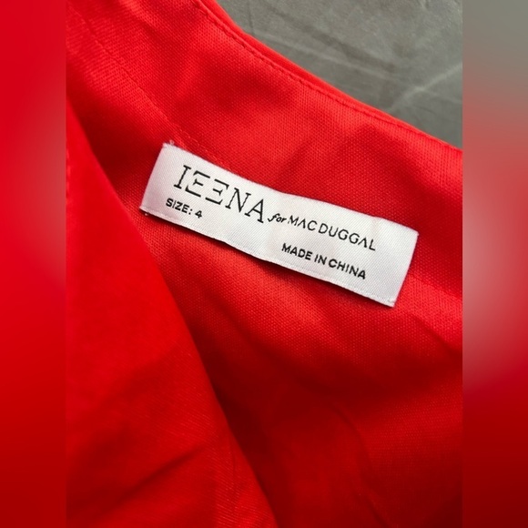 IEENA FOR MAC DUGGAL 26163 NWOT One Shoulder Ruched Jersey Evening Gown - Picture 6 of 6